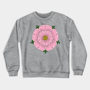 Pink Heraldic Rose Crewneck Sweatshirt